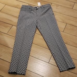 Banana republic cropped pants with slit on bottom